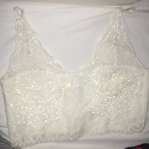 white crop top